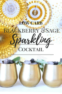 Low Carb Blackberry and Sage Cocktail