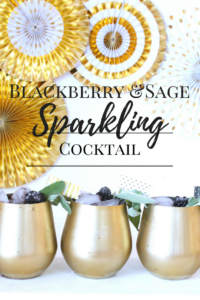 Blackberry Sage Sparkling Cocktail