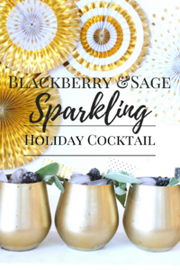 Blackberry sage Holiday Cocktail