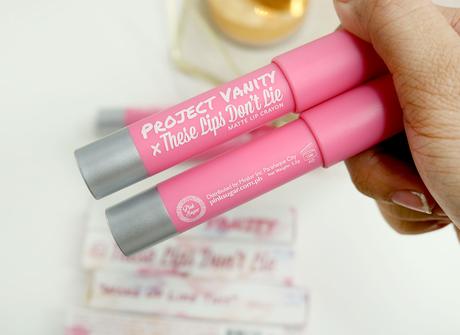 Pink Sugar x Project Vanity These Lips Don’t Lie Matte Lip Crayon Review & Swatches