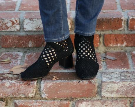 Tweed And Pearls, My Way Sandro cutout ankle boots