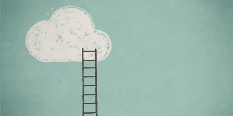 Illustration of a cloud and a ladder