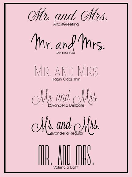 5 Free Wedding Fonts