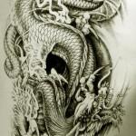 Oriental Dragon Tattoo Style 23 150x150 Awesome But Weird Oriental Dragon Tattoo Designs
