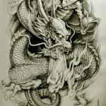 Oriental Dragon Tattoo Style 16 150x150 Awesome But Weird Oriental Dragon Tattoo Designs
