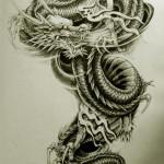 Oriental Dragon Tattoo Style 18 150x150 Awesome But Weird Oriental Dragon Tattoo Designs
