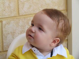 Mr Happy - gorgeous sunny yellow party feature for Cooper's 1st birthday