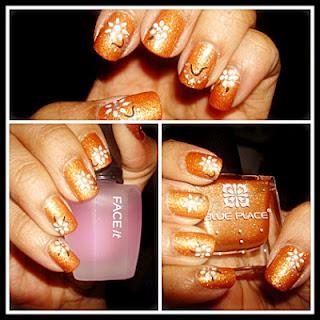 Orange nails Orange nails