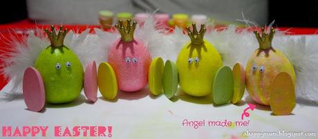 Easter craft #1 - Angel and her Angel eggs