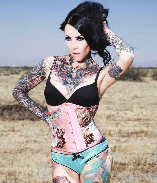 Female Chest Tattoos have always looked great on females