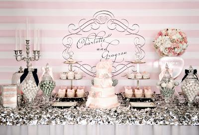 Our Work: Little Big Company's Wedding Table, Silver, Pink and Navy