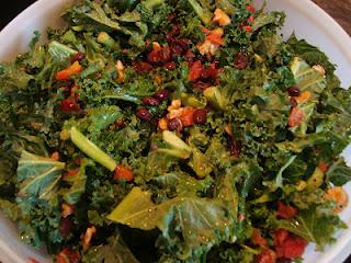 Recipe for Kale Salad - Sweet and Spicy Superfood