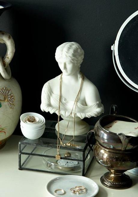 jewelry bust via Anthology Mag JEWELRY BUSTS // Organizing, Displaying