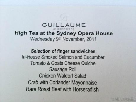 High Tea at Sydney Opera House