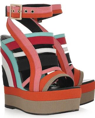 Shoe of the Day | Pierre Hardy Canvas Wedges