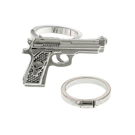 Punisher Gun and Bullet Ring