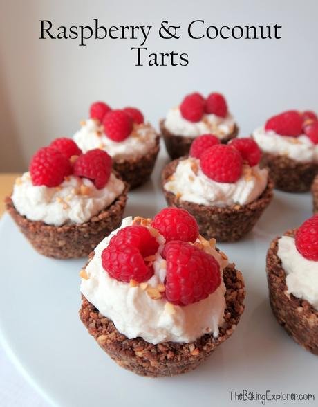 Raspberry & Coconut Tarts (Vegan)