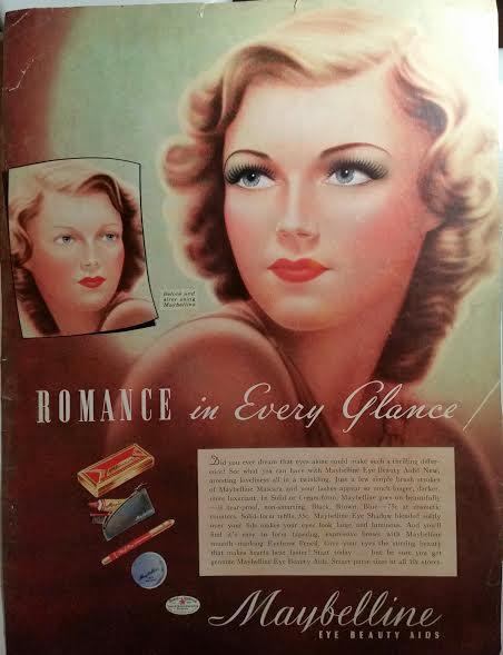 Maybelline's WWll, advertising stratagy featured Romance while focusing on selling War Bonds