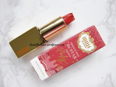 Review: Mille Beaute French Kiss de Star Lipstick in Ruby Crush