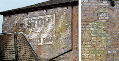 Stop! Don't Forgotten the Hustler Soap – a ghostsign in Harrow & Wealdstone