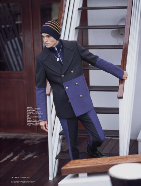 Jules Mas in Military Precision by Benjamin Kanarek for SCMP Style Jules Mas in Military Precision by Benjamin Kanarek for SCMP Style