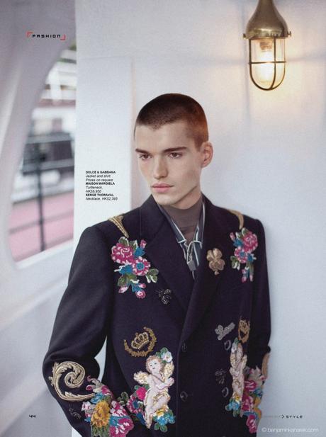 Jules Mas in Military Precision by Benjamin Kanarek for SCMP Style Jules Mas in Military Precision by Benjamin Kanarek for SCMP Style