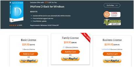 Recover Lost Data Using iMyfone D-Back: Exclusive 42% Off