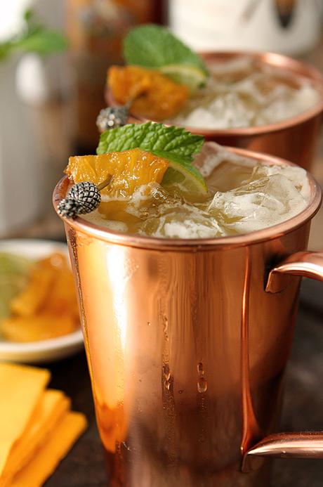 Brown Sugar and Roasted Pineapple Moscow Mule