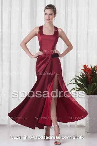 square red prom dress