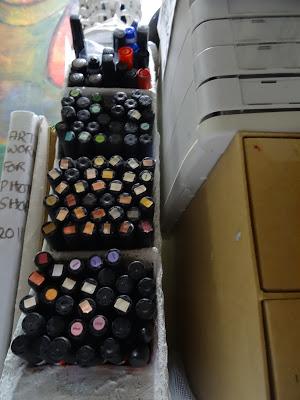 31 Creative Things to do with Recycled Materials - Alcohol Marker Holders