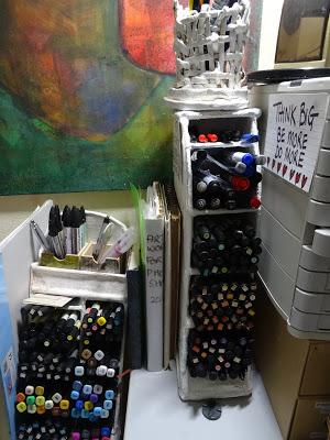 31 Creative Things to do with Recycled Materials - Alcohol Marker Holders