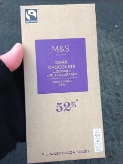 marks and spencer liquorice and blackcurrant dark chocolate