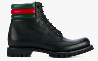 Mod Military: Gucci Web Detail Military Boots