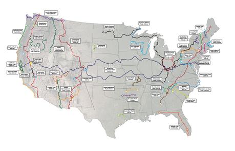 Backpacker Maps America's Best Long Distance Hiking Trails