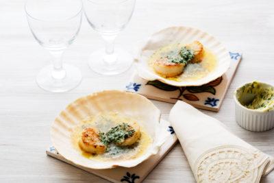 Scallops with Herb Butter