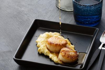 Scallops with Parsnip Puré and Browned Butter