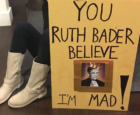 Boston Women's March Sign You'd Ruth Bader Believe I'm Mad