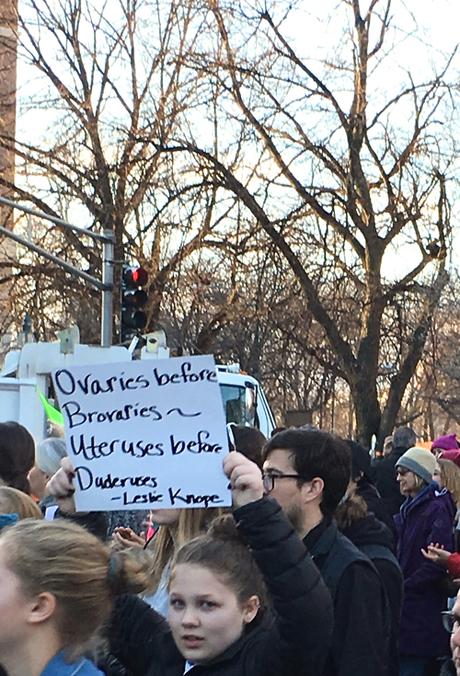 Boston Women's March Signs For Guys