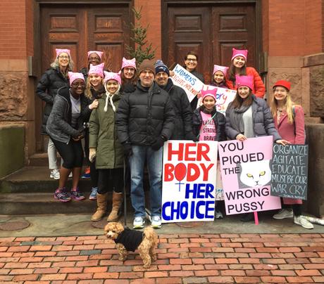 Our Group Gathers For A Photo In Boston Pre March
