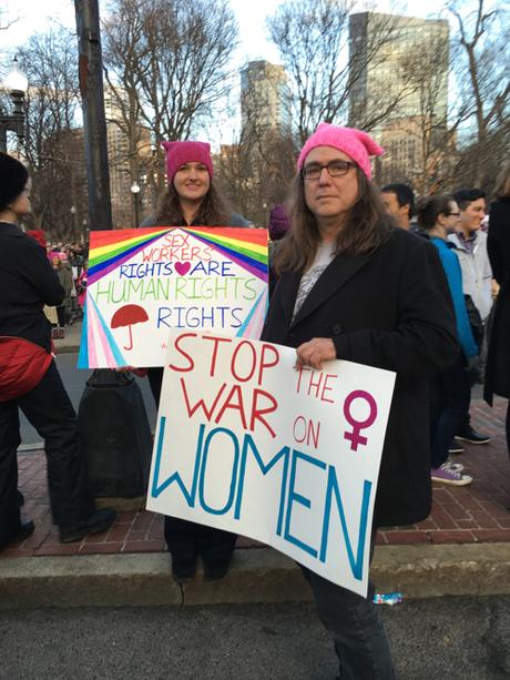 Boston Women's March Sign For Sex Workers