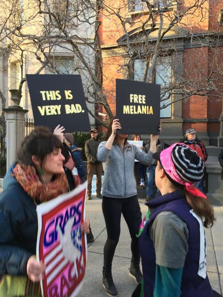 Free Melania Boston Women's March Sign