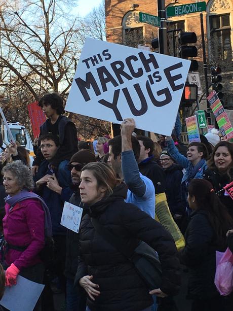 Boston Women's March Sign This March Is Yuge