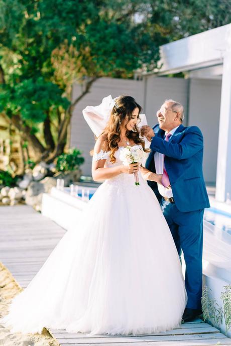 Elegant beach wedding in Greece | Dana & Shadi