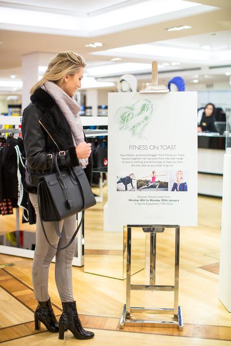 HARRODS x FITNESS ON TOAST! Faya Fitness On Toast Faya Harrods Its All Good January Campaign Fit In 3 Book Luxury Athleisure Activewear 5th Floor Sports Clothes_-10
