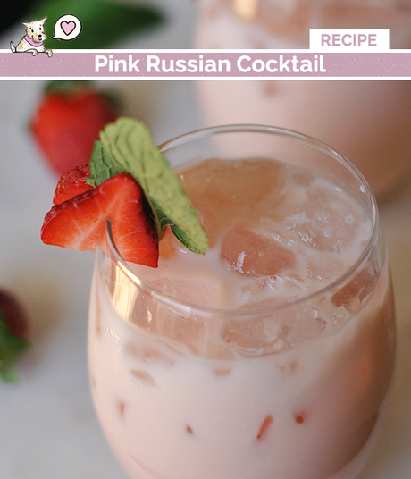 pink russian cocktail