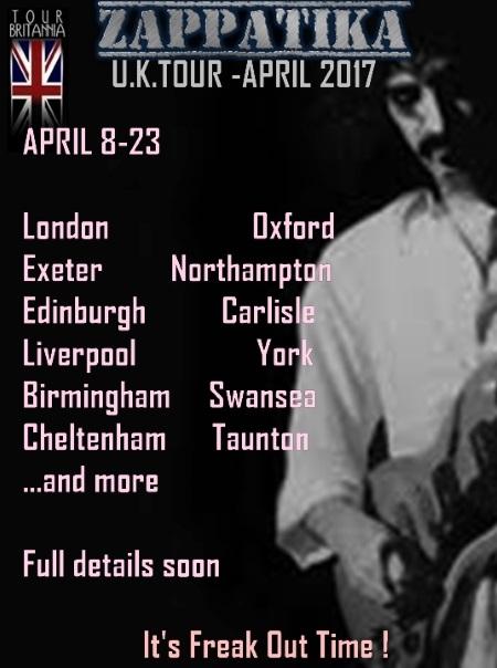 ZAPPATiKA: UK tour in April