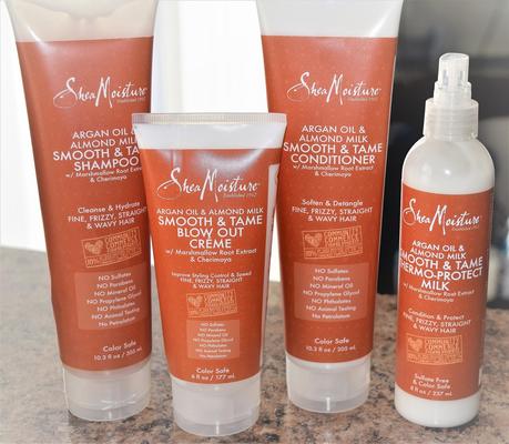 Shea Moisture Argan Oil & Almond Milk Smooth and Tame Products Shea Moisture Argan Oil & Almond Milk Smooth and Tame Products