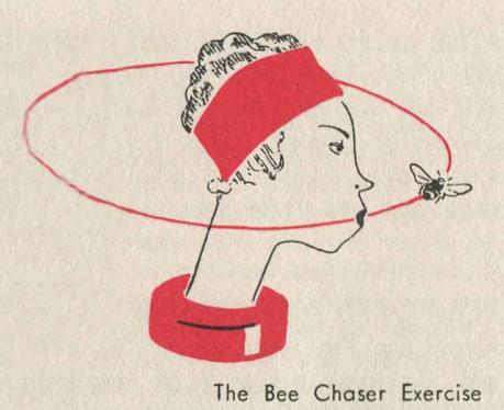 1930s-Beauty-Booklet---Three-One-Minute-Exercises---Bee Chaser 1930s-Beauty-Booklet---Three-One-Minute-Exercises---Bee Chaser