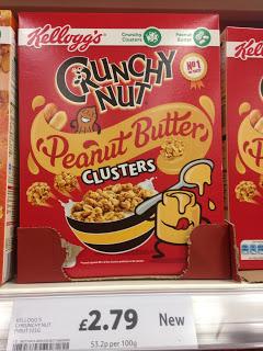 kellogg's crunchy nut peanut butter clusters