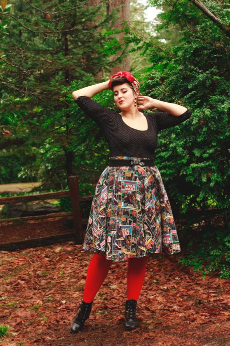 Star Wars skirt, rockabilly style, and a Moonstone Magic ring Star Wars skirt, rockabilly style, and a Moonstone Magic ring